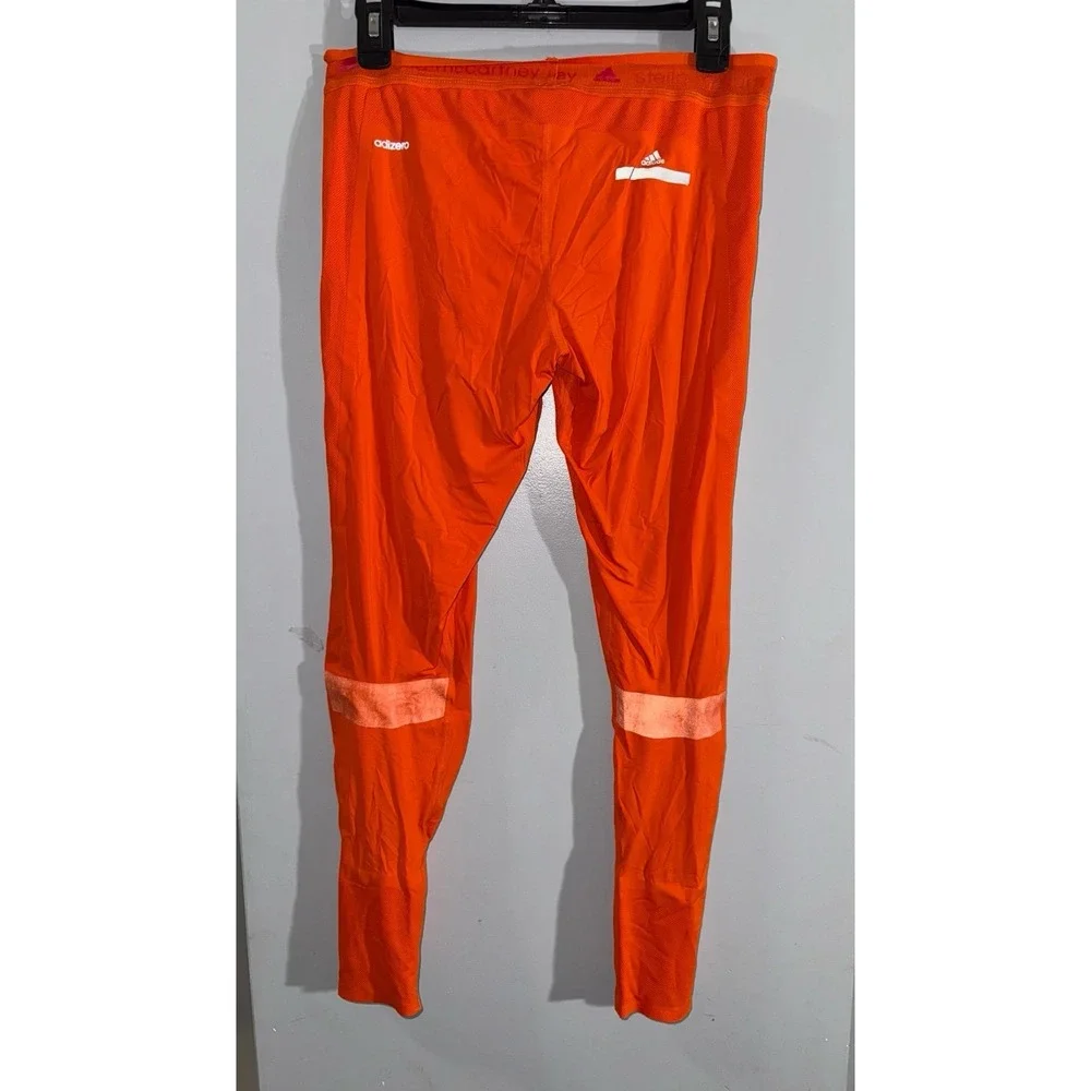 Stella McCartney Adidas Adizero lightweight orange‎ running leggings medium